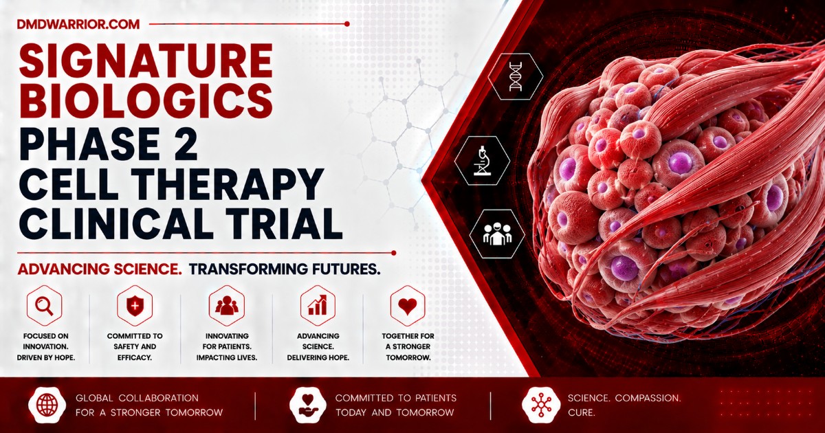 Signature Biologics Phase 2 Cell Therapy Clinical Trial in DMD